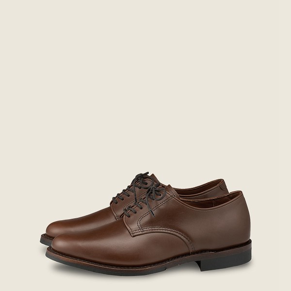 Oxford Herre - Red Wing Williston - Featherstone Læder - Mørkebrune - MNHSYT-268